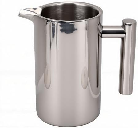 Zerodis Coffee Pot Coffee Machines Maker 600ML Thermal Tea Infuser Press Heat Retention Double Layer Pitcher with Ergonomic Handle Non Slip Grip for Home Pot Double Wall Insulated - Image 4