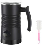 Milk Frother Automatic Rotary Foamer ，Compatible For Coffee Cappuccino Latte 4 in 1 Hot and Cold Foam Maker(Black,US) by Unknown
