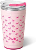 Swig Life 24oz Insulated Party Cup with EZ Slider Lid, Flamingos by SwigLife