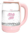 Paris Hilton Electric Kettle, Fast Boil with Auto Shut-Off, LED Indicator, 360° Base, Cord Storage, 1.8-Liter, Glass, Pink by TheWorldofParisHilton