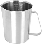 Stainless Steel Pitcher Stainless Steel Pitcher 1500ml Stainless Steel Coffee Milk Frothing Cup with Scale for Latte Art Coffee Shop Use - Image 5