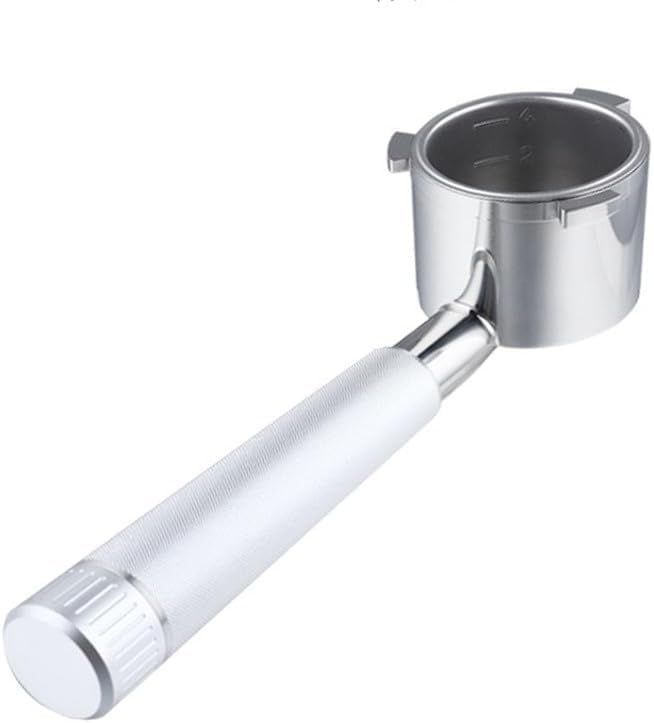 51mm Espresso Bottomless Portafilter for Delonghi EC9335M / EC9665M / EC9155MB Espresso Machine -Food Coffee Maker Stainless Steel Handle,with Cup Filter Basket by Unknown