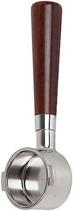Portafilter Handle for Espresso Machines, Wooden Espresso Filter Holder with 304 Stainless Steel, Reusable Coffee Accessory for Home Barista by Unknown