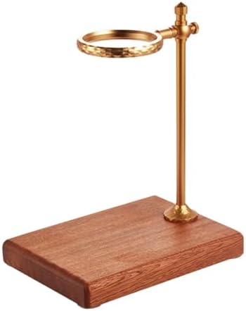 Pour Coffee Station Drip Coffee Stand Wooden Reusable Multifunction with Part for Coffee Lovers, Copper by Fonowx