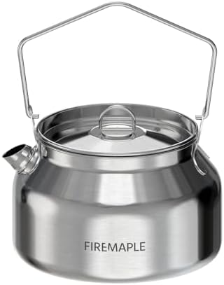 Fire-Maple Antarcti Camping Kettle Stainless Steel Camp Tea Pot, 1.2L by Fire-Maple