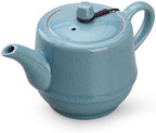 Ceramic Teapot with Infuser for Tea Coffee Milk as Gift Sky Blue - Image 4