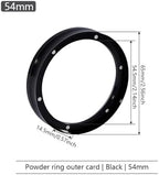 Portafilter Funnel 2 Pcs Espresso Metering Ring, Suitable for Coffee Portafilter Replacement Ring, Barista Tool(Black-54mm) - Image 2