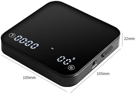 Generic Precision Coffee Scale with Built-in Timer, Sleek Design for Home Baristas, Black - Image 2