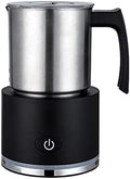 AIZYR Electric Milk Frother - Automatic Milk Foam Maker Hot or Cold Milk Steamer with One-Button Operation for Coffee, Hot Cocoa, Latte,Black,110V by AIZYR