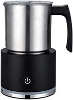 AIZYR Electric Milk Frother - Automatic Milk Foam Maker Hot or Cold Milk Steamer with One-Button Operation for Coffee, Hot Cocoa, Latte,Black,110V by AIZYR