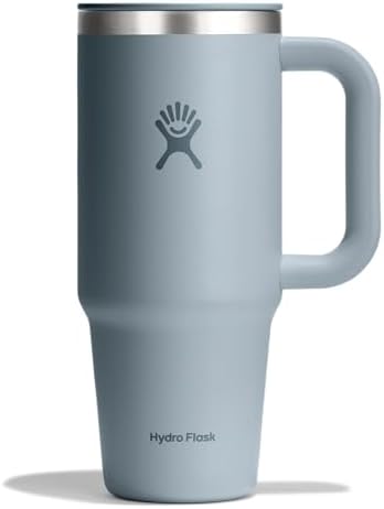 Hydro Flask Coffee Travel Tumbler Mug – Insulated Stainless Steel, Leak Resistant Hot & Iced Coffee Cup 24 Oz Shale Gray by Unknown