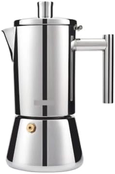 Stainless Moka Pot Stovetop Espresso Maker Induction Italian Coffee 1-9Cups by Unknown