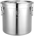 Food Storage Containers w/Lids, Stainless Steel Airtight Canister by Unknown
