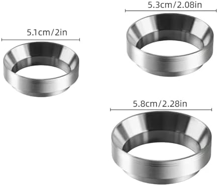 Stainless Steel Dosing Funnel Compatible Coffee Grinder Powder Dispenser Ring For Home Office Restaurant Use(Silver-M) - Image 3