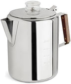 Tops 55705 Rapid Brew Stovetop Coffee Percolator, Stainless Steel, 2-12, 12-Cup, No Color by TOPSProducts