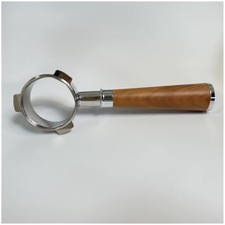 54mm 3-ear Naked Portafilter With BasketStainless Steel Bottomless Coffee Handle(A red wood,With 2 cup basket) - Image 2
