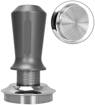Coffee Tamper 30lb Constant Pressure Calibrated Double Spring Espresso Maker Accsesories Barista Tools(53MM Grey Thead Base) by Unknown