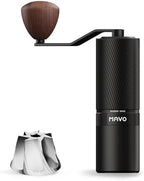 MAVO Manual Coffee Grinder, Shadow Wand Hand Coffee Grinder, Capacity 25g with CNC Stainless Steel 7-Axis Conical Burr, Adjustable Setting, Burr Coffee Bean Grinder for Pour Over, Espresso (Black) by DiscoveryJoyinCoffee