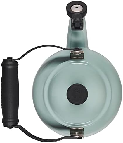 Le Creuset Enamel On Steel Demi Tea Kettle, 1.25 Quart, Sea Salt/Black Knob - Image 2