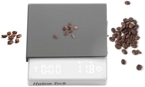 Mini Pour Over Coffee Scale with Timer, 0.1g High Precision USB-C Digital Scale 2kg, Built-in Mat & Storage Bag for Home Drip Coffee Brewing - Image 2