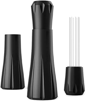 Manual Coffee Grinder & Espresso WDT Tool,Hand Ceramic Burrs Grinder with Cleaning Brush,304 Stainless Steel Distribution Tool for Barista,10x0.25mm,10x0.4mm,8 Needle Espresso Stirrer - Image 5