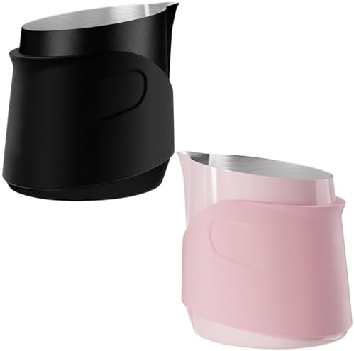 Handleless Frothing Jar Stainless Steel Construction Milk Frother Steamer Cup Portable Coffee Art Accessory Professional Baristas Pouring Jar - Image 5