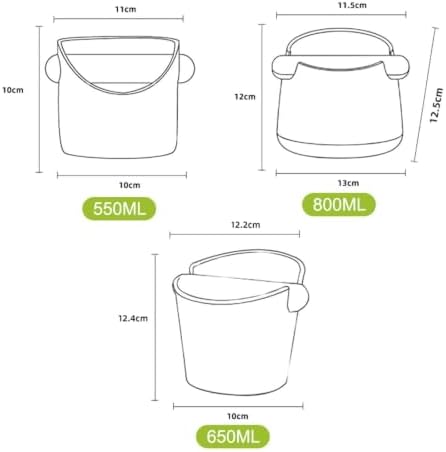 Coffee Knock Box, Anti-Slip Espresso Dump Bin with Removable Knock Bar - Image 7