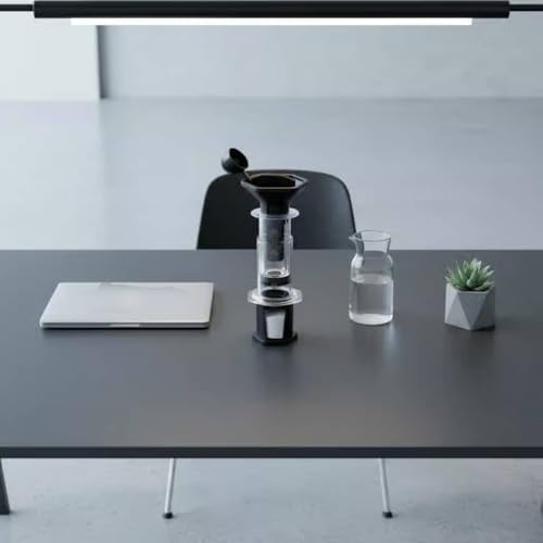 Maker Manual Coffee Brewer Clear Body Visible Steps Stable Square Stand Wide Funnel Material Suitable for Home Kitchen Area, Transparent - Image 3