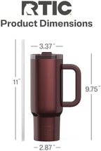 RTIC 30oz Road Trip Tumbler, Insulated, Ceramic Lined, Chocolate Metallic - Image 4