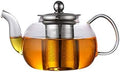 Glass Teapot Kettle with Stainless Steel Removable Infuser for Blooming Tea & Loose Leaf Tea,600ml by XHPBCG