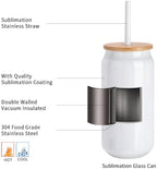 PYD Life 8 Pack Sublimation Glass Can Tumblers Stainless Steel 15 OZ - Image 3