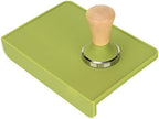 Aramox Wood Coffee Tamper with Silicone Tamper Mat Set Stainless Steel Base Beech Handle Even Pressure Easy Clean for Beginners Home Baristas Prep 8.5 X 6.0 X 0.4in (51mm / 2.01in) - Image 2