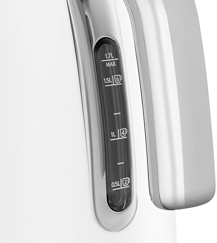 SMEG KLF03 7 Cup Electric Water Kettle, Retro-Style Matte, White (Renewed) - Image 5