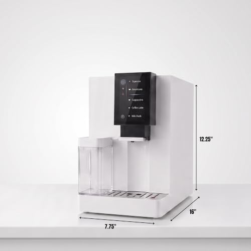 Averno Fully Automatic Espresso Machine with Grinder & Milk Frother, Bean to Cup Coffee Maker for Espresso, Cappuccino & Latte, Stainless Steel Brewing Unit - Image 7