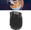 Handleless Milk Frothing Jug, Milk Pitcher 15.2 oz, Milk Frother Steamer Cup Stainless Steel Espresso Cup, Sharp Spout by Tyenaza
