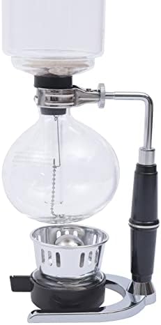 Vacuum Coffee Pot, 5 Cups(500ml), Siphon Syphon Coffee Maker, Borosilicate Glass, Stainless Steel, Black - Image 5