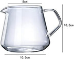 Coffee Maker Coffee Pot Kettle Manual Dripper Brewer Borosilicate Glass Pour Over Carafe Heat and Cold Resistant Transparent and Suitable for - Image 3