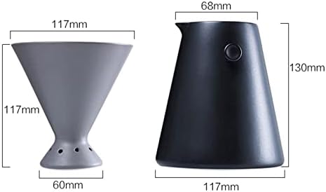 Coffee Dripper Set, Permanent Pour Over Coffee Maker with Ceramic Filter Cup and Separate Stand, Ideal for Home Brewing Fresh Coffee - Image 2