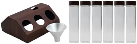 Glass Coffee Bean Cellar Tubes with Stainless Steel Stand - Image 6