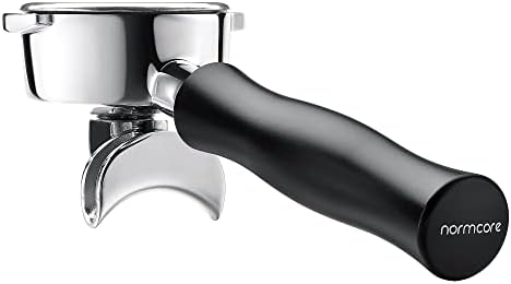 Normcore 58mm Double Spout Portafilter with Basket - Fits E61, Flair 58, ECM, Rocket, Sanremo, Synesso, Slayer, VBM - Anodized Aluminum Handle by NORMCORECOFFEETOOLS