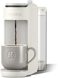 Keurig K-Mini Mate Plus Single-Serve K-Cup Pod Coffee Maker, Compact, 3 Cup Sizes, Brew Over Ice and Strong Button Features, 50 oz Removable Reservoir, Warm Stone by Keurig