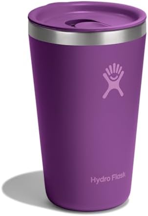 Hydro Flask All Around Tumbler Press-in Lid, Insulated Travel Mug, Stainless Steel Coffee Cup 16 Oz Beachplum Purple - Image 2