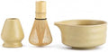 Matcha Tea Set with Bowl, Bamboo Whisk & Stand for Japanese Tea Ceremony by Unknown