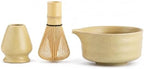 Matcha Tea Set with Bowl, Bamboo Whisk & Stand for Japanese Tea Ceremony by Unknown