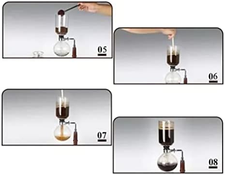 Japanese Style Siphon Coffee Maker Tea Siphon Pot Vacuum Coffeemaker Glass Type Coffee Machine Filter - Image 6