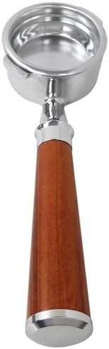 2026 New Bottomless Portafilter 58mm for Gaggia Classic/Classic Pro | Walnut Handle by Suifaqi
