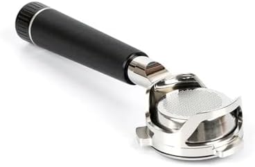 Coffee Handle, 54mm Coffee Bottomless Portafilter Naked Hollow Out Design, Compatible For Breville Sage 870 878 880(Aluminium black) by Unknown