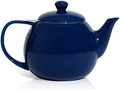 Sweese Teapot, Porcelain Tea Pot with Stainless Steel Infuser, Blooming & Loose Leaf Teapot - 27ounce, Navy by Sweese