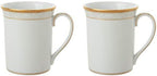 Noritake P91332/4335 Mugs (Pair) 310cc Hampshire Gold 2 Piece Fine Porcelain - Image 2
