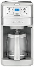 Cuisinart Automatic Grind & Brew 12-Cup Coffee Maker with Blade Grinder, Programmable Coffee Machine Glass Carafe with 1-4 Cup Setting, Brew Pause, Grind-Off Option, DGB-400, Stainless Steel by Cuisinart